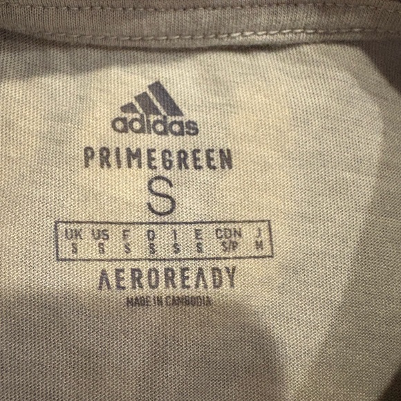 Adidas Men's Beige T-Shirt with Black Logo - Picture 4 of 6